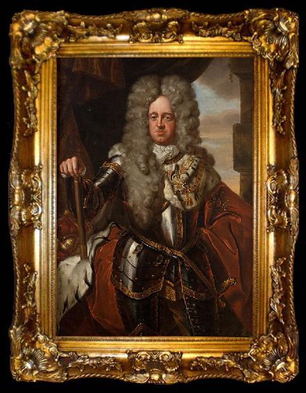 framed  Jan Frans van Douven Portrait of Johann Wilhelm, Elector Palatine (1658-1716), ta009-2
